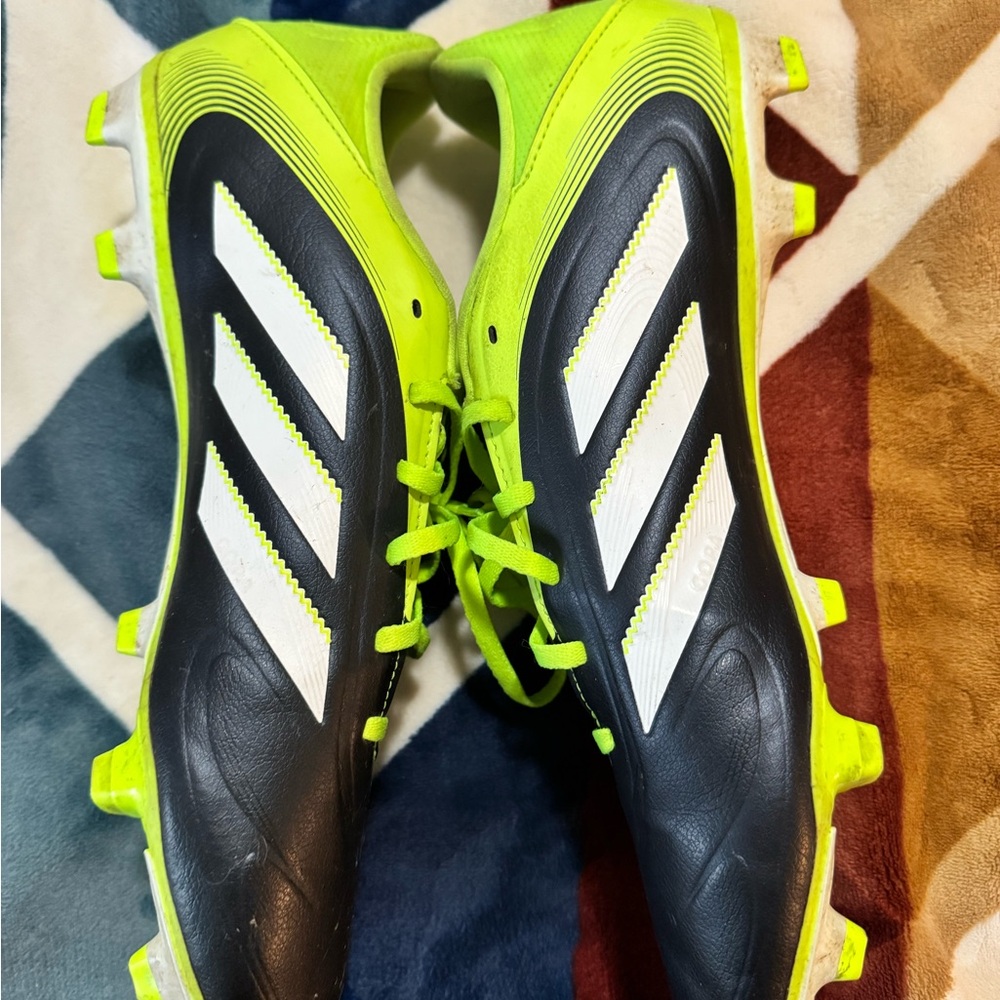 adidas Men’s Black & Neon Green Firm Ground Soccer Cleats - Picture 3 of 7